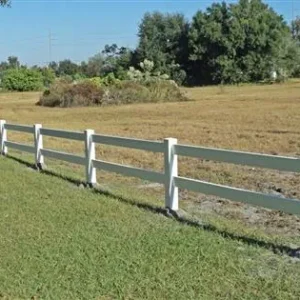 2-Rail Post & Rail Vinyl Fence