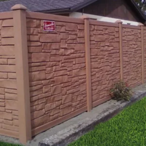 Simulated Stone Fence