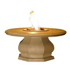 Chat Height Octagon Firetable w/ Concrete Top