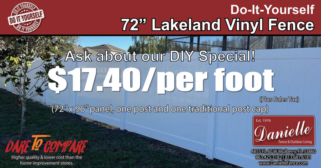 DIY Vinyl Fence