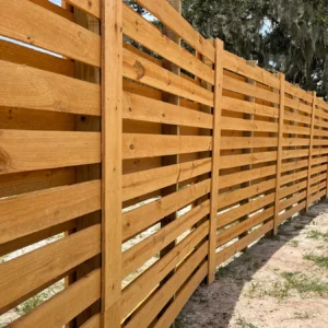 Horizontal Shadowbox Wood Fence