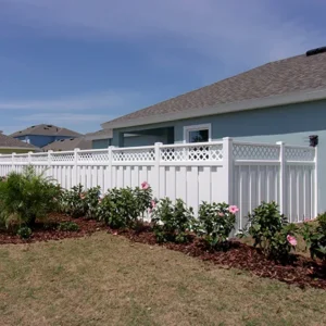 Melbourne Lattice Vinyl Fence